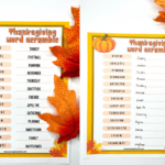 Free Thanksgiving Word Scramble Printable (With Answers) Inside Thanksgiving Word Scramble Worksheet