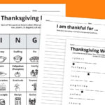 Free Thanksgiving Worksheets Bundle Regarding Free Worksheets For Thanksgiving