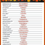 Get A Free Printable Thanksgiving Word Scramble With Answers Within Thanksgiving Word Scramble Worksheet Answers