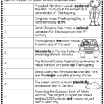 Grade 5 Thanksgiving Worksheets & Printable In Thanksgiving Worksheets For 5Th Graders