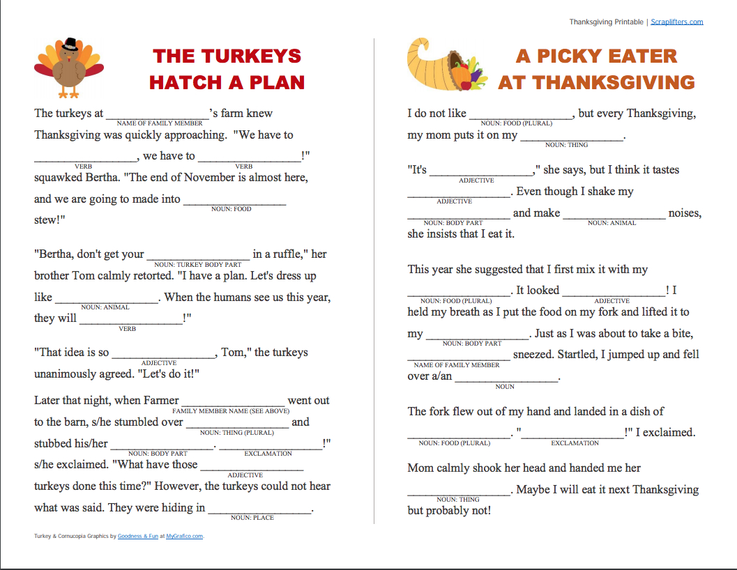 Grammar Practice With Thanksgiving Printables — Shurley English Blog regarding Thanksgiving Language Arts Worksheets