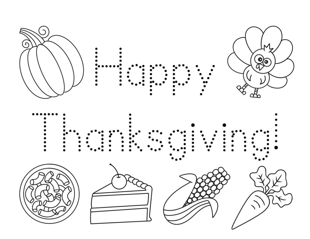 Happy Thanksgiving Worksheets For Preschoolers! ⋆ The Hollydog Blog throughout Prek Thanksgiving Worksheets