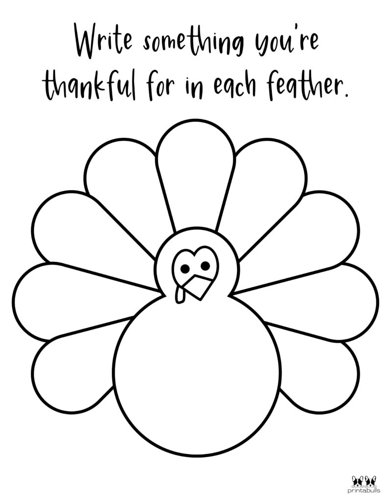 I Am Thankful For&amp;#039; Printables - 10 Unique Worksheets | Printabulls intended for Thankful Thanksgiving Worksheet