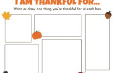 I Am Thankful For' Printables - 10 Unique Worksheets | Printabulls within Thanksgiving Thankful Worksheets