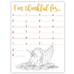 I'M Thankful For Gratitude Worksheet   Digital Download Within Thanksgiving Thankful Worksheet