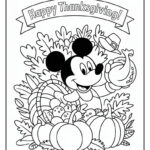 Mickey Mouse Thanksgiving Coloring Page (9 Coloring Sheets)   Cute Regarding Thanksgiving Coloring Worksheet