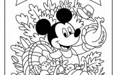 Mickey Mouse Thanksgiving Coloring Page (9 Coloring Sheets) - Cute regarding Thanksgiving Coloring Worksheet