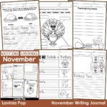 November Writing Journal   In My World Inside Thanksgiving Main Idea Worksheets