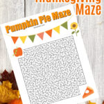 Printable Pumpkin Pie Maze For Thanksgiving Fun   Jinxy Kids Throughout Thanksgiving And The Pumpkin Pie Worksheet