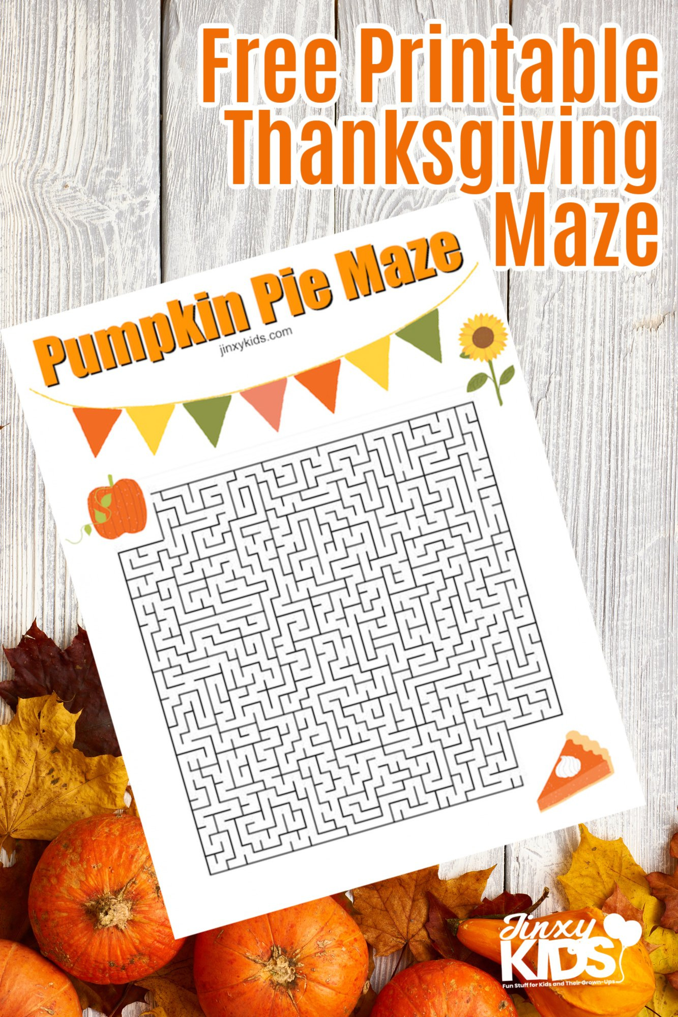 Printable Pumpkin Pie Maze For Thanksgiving Fun - Jinxy Kids throughout Thanksgiving and the Pumpkin Pie Worksheet