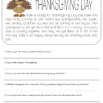 Printable Thanksgiving Fill In The Blanks Worksheets With Regard To Thanksgiving Worksheets For 6th Graders