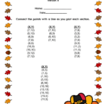 Printable Thanksgiving Plotting Point Worksheets Worksheets With Regard To Free Thanksgiving Coordinate Graphing Picture Worksheets