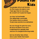 Printable Thanksgiving Poems For Kids Worksheets Within Thanksgiving Poem Worksheet