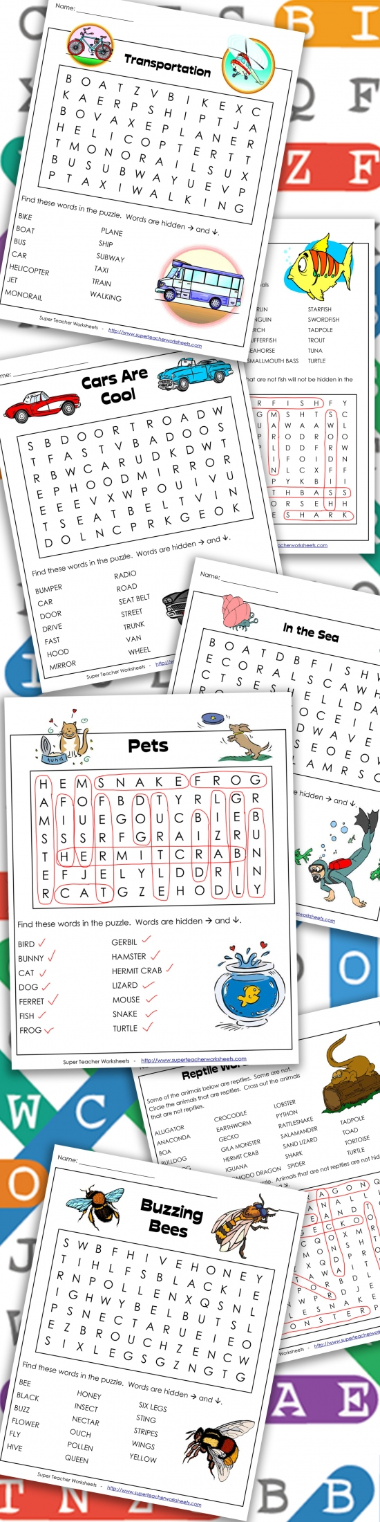 Printable Word Search Puzzles intended for Super Teacher Worksheets Thanksgiving Word Search Answers
