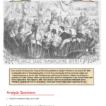 Reconstruction Era Cartoon Analysis: Thanksgiving & Suffrage In Uncle Sams Thanksgiving Dinner Worksheet Answers