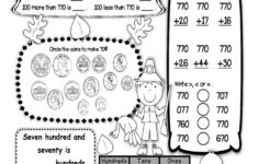 Second Grade Math Place Value Number Of The Day November Number Sense with Thanksgiving Place Value Worksheet