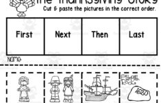 Sequence The Thanksgiving Story Activity pertaining to The First Thanksgiving Worksheet