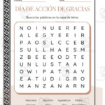 Spanish: Thanksgiving Day Word Search Packet With Thanksgiving Spanish Worksheets