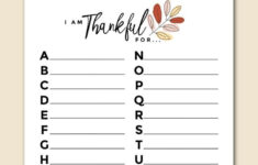 Thankful Abc Worksheet | Free Printable For Gratitude List At pertaining to Thanksgiving Abc Worksheets