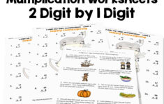 Thanksgiving 2 Digit1 Digit Multiplication Worksheets throughout Thanksgiving Math Worksheets Multiplication