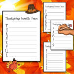 Thanksgiving Acrostic Poems   4 Free Printables   Literacy Learn With Thanksgiving Poem Worksheet