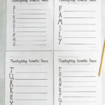 Thanksgiving Acrostic Poems   4 Free Printables   Literacy Learn Within Thanksgiving Poem Worksheet