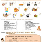Thanksgiving Activities: English Esl Worksheets Pdf & Doc With Thanksgiving Worksheets For ESL Students