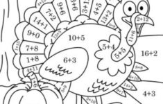 Thanksgiving Addition Coloring Worksheets intended for Math Coloring Worksheets Thanksgiving