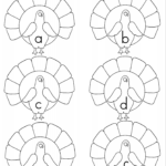 Thanksgiving Alphabet Turkeys | A To Z Teacher Stuff Printable Inside Thanksgiving Turkey Pattern Worksheets