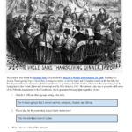 Thanksgiving Cartoon Analysis: Ethnic Unity & Controversies In Pertaining To Uncle Sam'S Thanksgiving Dinner Worksheet Answers