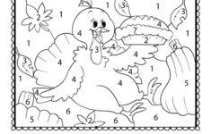 Thanksgiving Colornumber Worksheet - Free Printable, Digital in Thanksgiving Worksheet Kindergarten