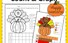 Thanksgiving Count And Graph – Fun Early Learning with Graphing Thanksgiving Worksheets