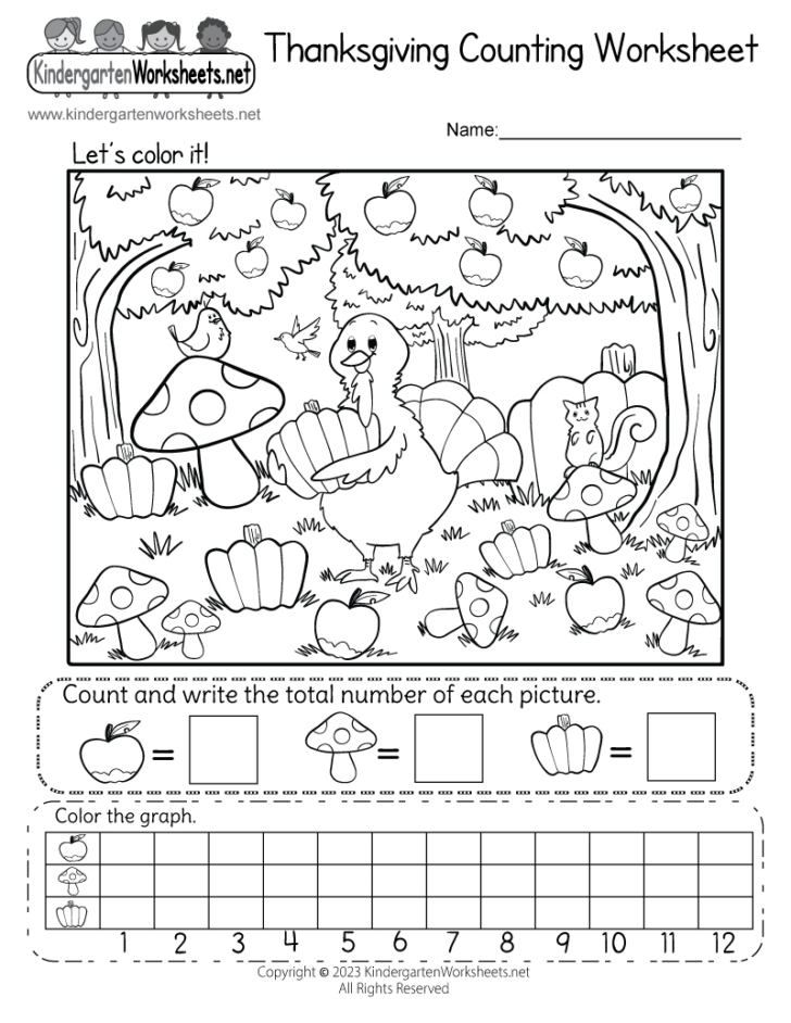 Thanksgiving Fun Worksheets