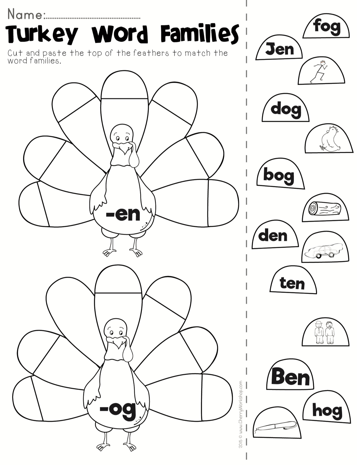 Thanksgiving Cvc Word Activity Pages for Thanksgiving Cvc Worksheets