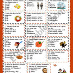 Thanksgiving Day   Esl Worksheetkosamysh   Worksheets Library For Free Printable Esl Thanksgiving Worksheets