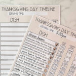 Thanksgiving Day Timeline Worksheet And My Menu   Worthing Court Within Planning A Thanksgiving Dinner Worksheet