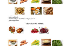 Thanksgiving Dinner Discussion Start…: English Esl Worksheets Pdf with A Thanksgiving Feast Worksheet