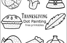 Thanksgiving Dot Painting {Free Printables} - The Resourceful Mama throughout Free Printable Thanksgiving Preschool Worksheets