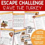 Thanksgiving Escape Challenge   The Collaborative Class With Regard To Thanksgiving Challenge Worksheet Answer Key