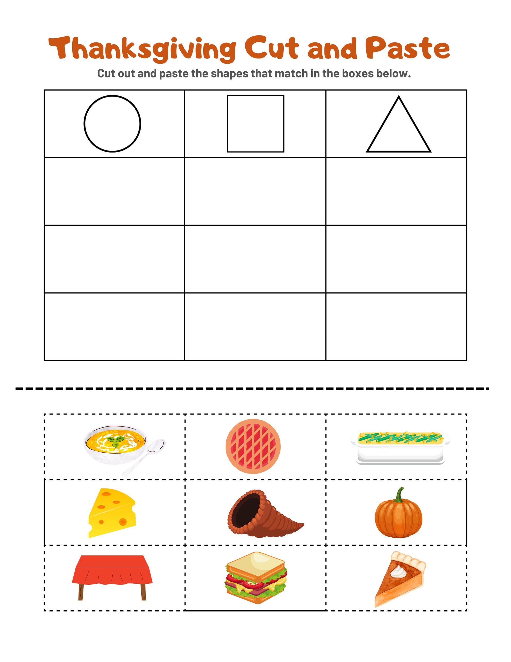 Thanksgiving Fine Motor Worksheets - Etsy throughout Thanksgiving Worksheets For Toddlers