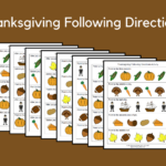 Thanksgiving Following Directions Activity | Speech Therapy Ideas Inside Thanksgiving Following Directions Worksheet
