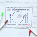 Thanksgiving Food Worksheet | Coloring And Cut Paste Activity Regarding Thanksgiving Favorites Worksheet