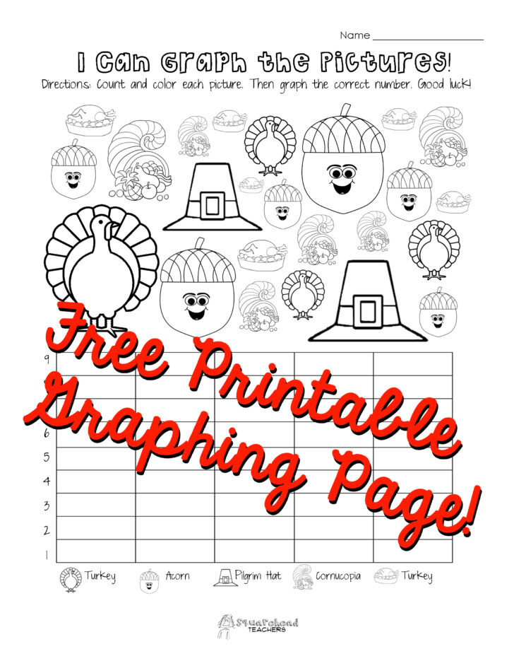 Thanksgiving Graphing Worksheets Free