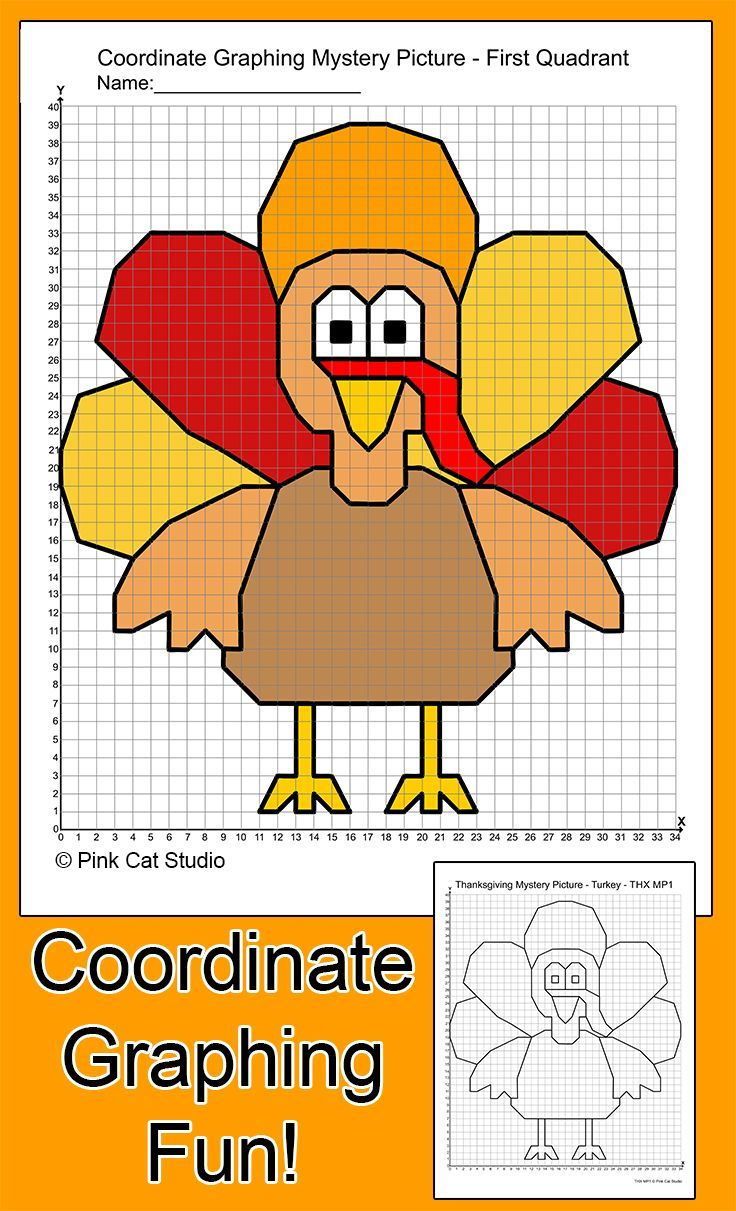 Thanksgiving Graphing Worksheets inside Free Printable Thanksgiving Coordinate Graphing Worksheets