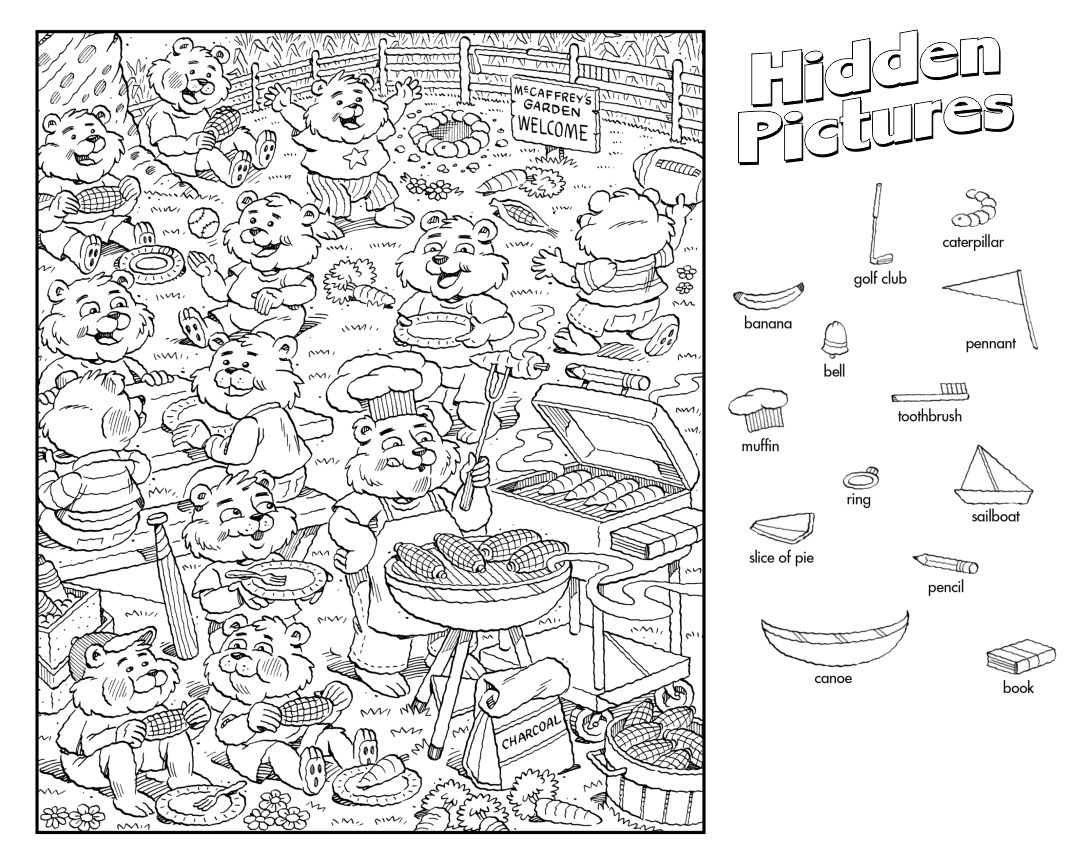 Thanksgiving Hidden Object Games - 10 Free Pdf Printables intended for Thanksgiving Hidden Pictures Worksheets