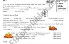 Thanksgiving: History And Traditions - Esl Worksheetjackella pertaining to Thanksgiving Traditions Worksheet
