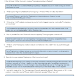 Thanksgiving History: From Henry Viii To Modern Celebrations   Studocu Within The History Of Thanksgiving Worksheet Answers