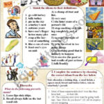 Thanksgiving Idioms And Proverbs (With Keys)   Esl Worksheet With Regard To Thanksgiving Idioms Worksheet