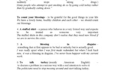 Thanksgiving Idioms: English Esl Worksheets Pdf &amp; Doc for Thanksgiving Idioms Worksheet