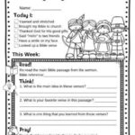 Thanksgiving Kids Sermon Notes, Fall Harvest Bible Study, Kids For Religious Thanksgiving Worksheets